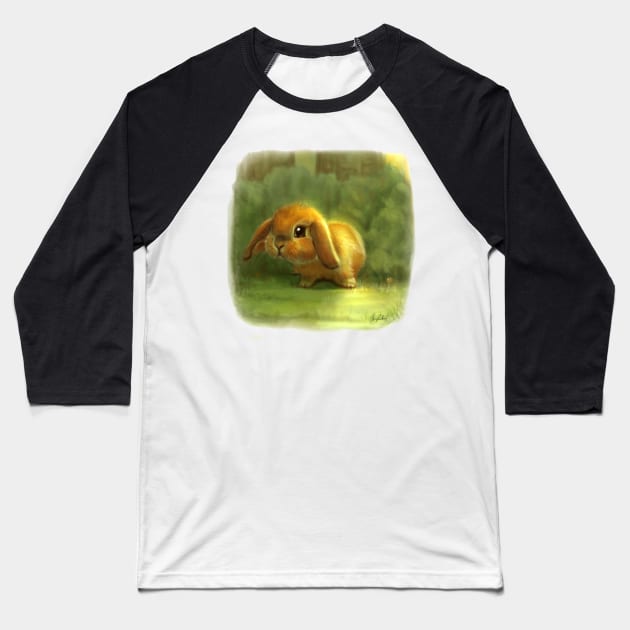 Chubby bunny Baseball T-Shirt by Artofokan